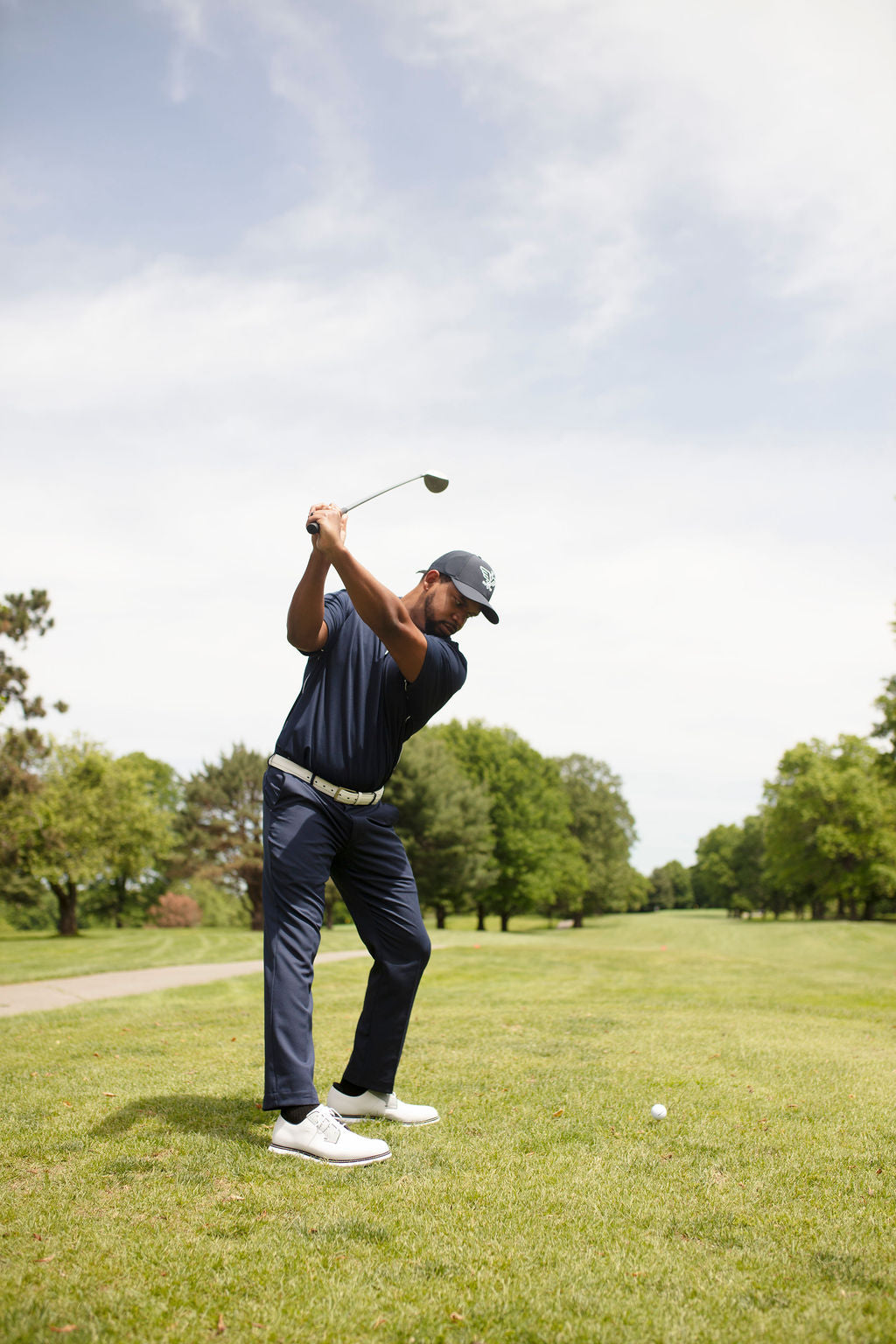 Men’s Eagle Dri-Mesh Polo With Tipped Collar and Piping