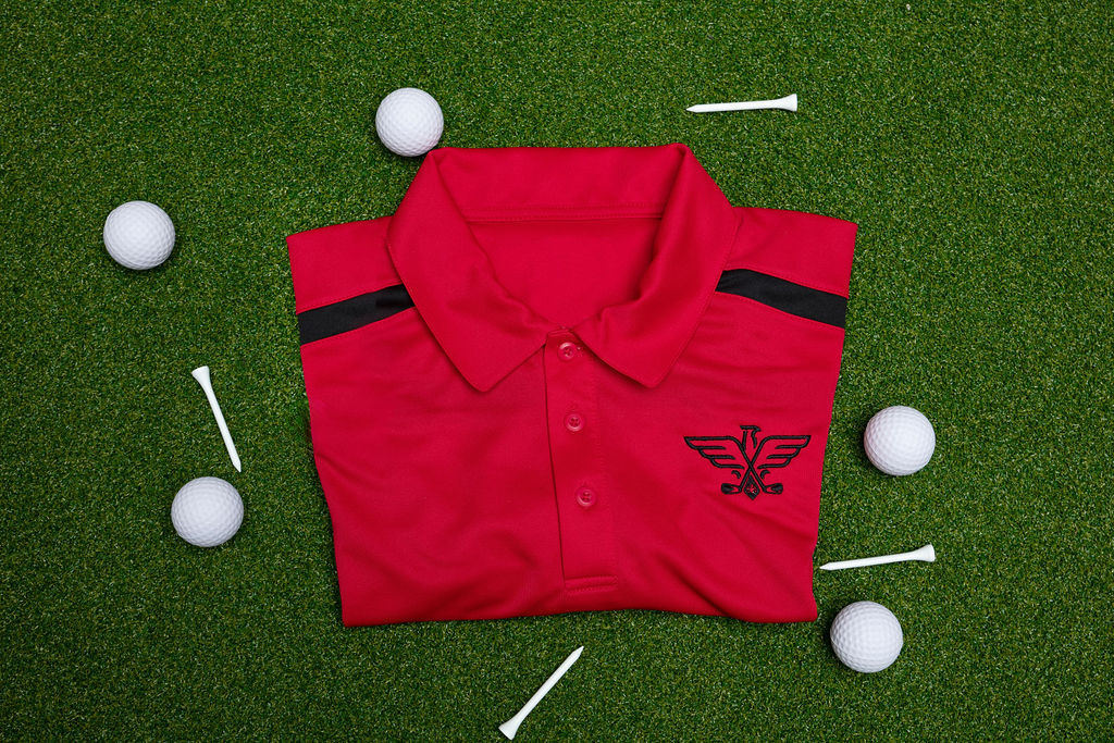 Performance Eagle Colorblock Stripe Polo