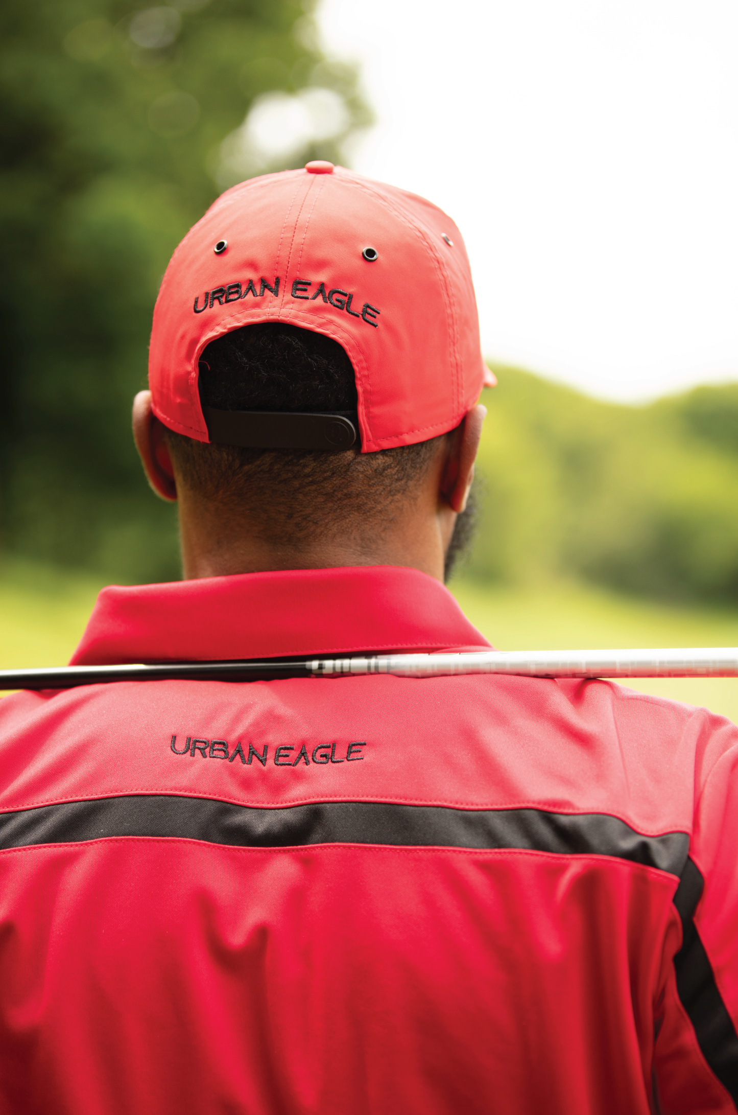 Performance Eagle Colorblock Stripe Polo