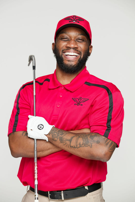Performance Eagle Colorblock Stripe Polo
